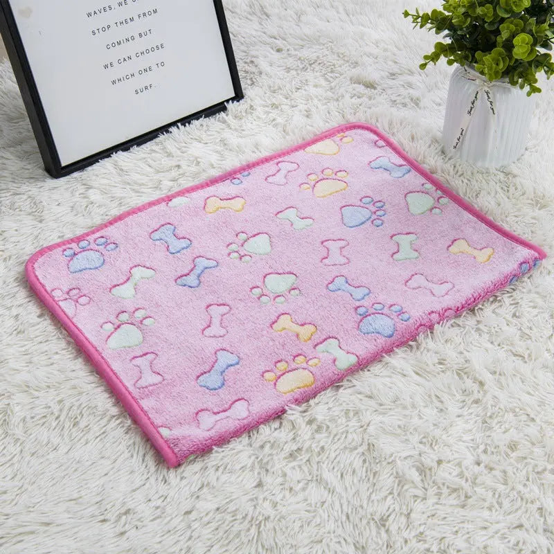 Cross-border pet blanket mat cat and dog flannel blanket autumn and winter warm blanket pet sleeping mat wholesale Kasa & Pet