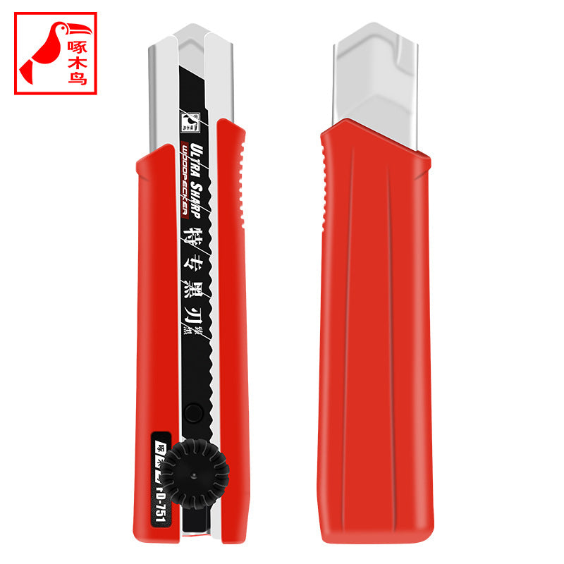 Woodpecker large art knife 25mm widened knife holder FD-751 heavy cutting paper cutting leather wallpaper cutter