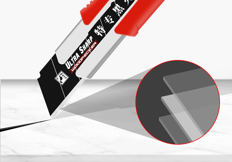 Woodpecker large art knife 25mm widened knife holder FD-751 heavy cutting paper cutting leather wallpaper cutter