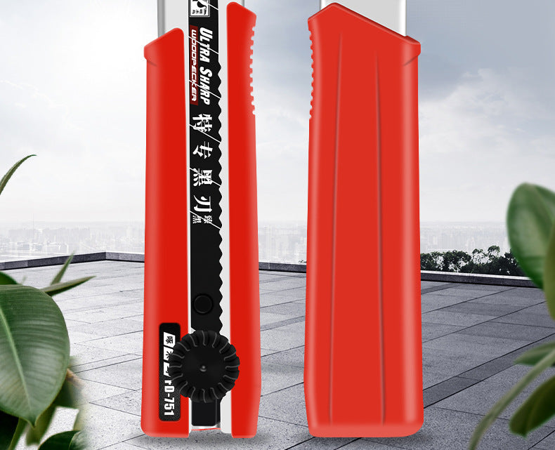 Woodpecker large art knife 25mm widened knife holder FD-751 heavy cutting paper cutting leather wallpaper cutter