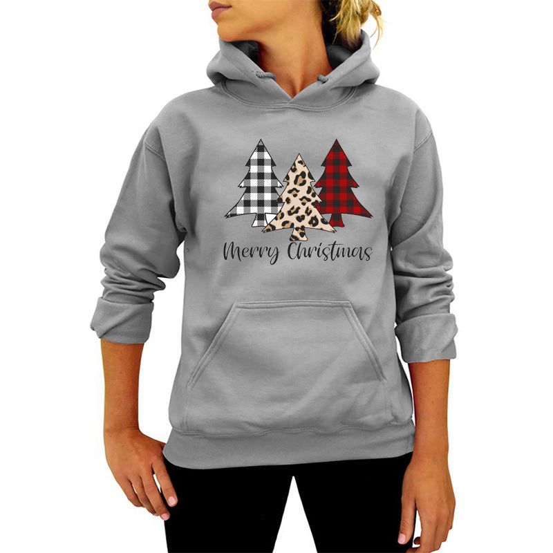 Christmas Merry christmas Christmas Tree Print Long Sleeve Sweat Loose Casual AliExpress