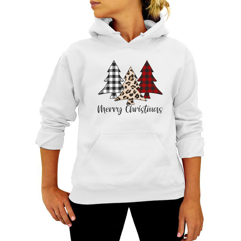 Christmas Merry christmas Christmas Tree Print Long Sleeve Sweat Loose Casual AliExpress