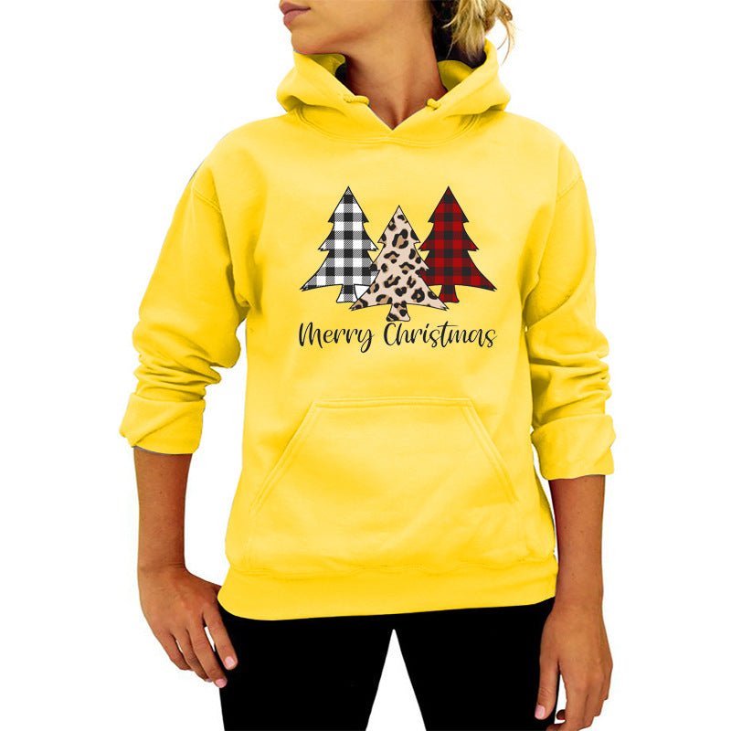 Christmas Merry christmas Christmas Tree Print Long Sleeve Sweat Loose Casual AliExpress