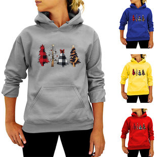 Christmas Merry christmas Christmas Tree Print Long Sleeve Sweat Loose Casual AliExpress