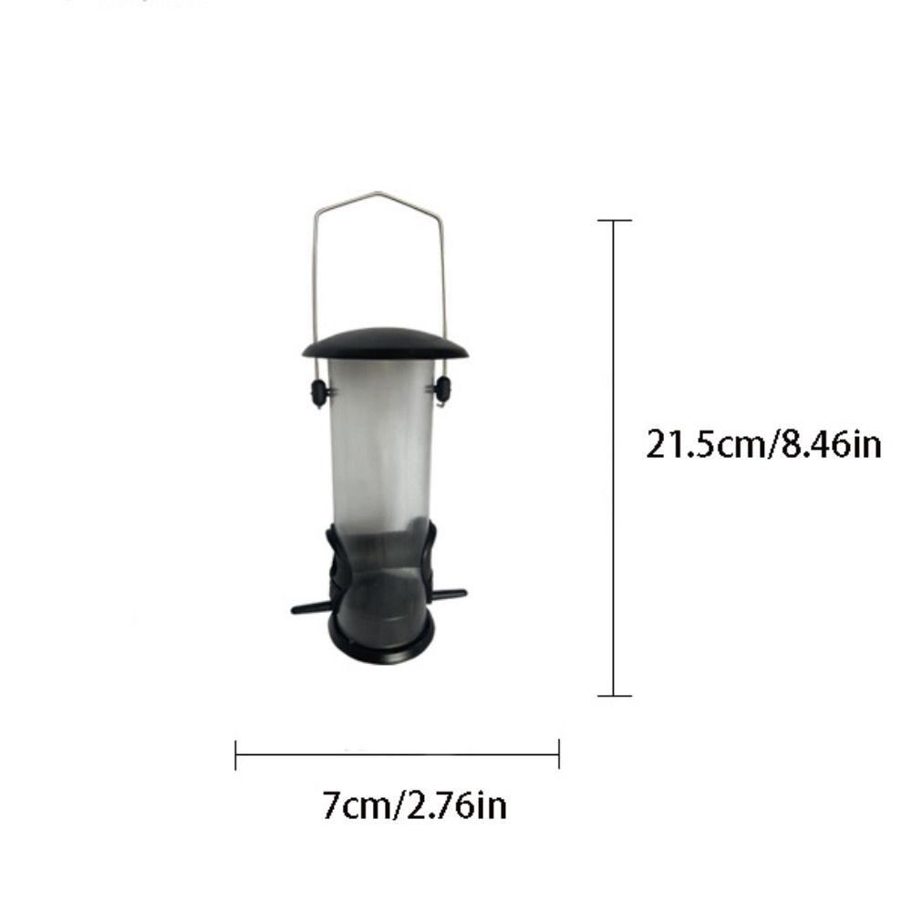 Alimentador de pássaros de metal, suprimentos para animais de estimação, à prova d'água, transparente, dispensador de comida para pássaros, automático, grande capacidade, tigela de alimentação de pássaros, papagaio