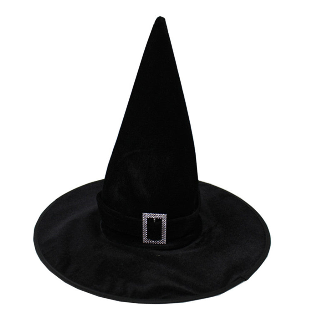 Halloween Prom Party Hat Witch Hat Witch Hat Spare Hat Printed Pumpkin Hat Black Pointed Hat