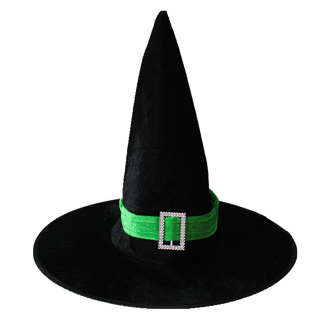 Halloween Prom Party Hat Witch Hat Witch Hat Spare Hat Printed Pumpkin Hat Black Pointed Hat