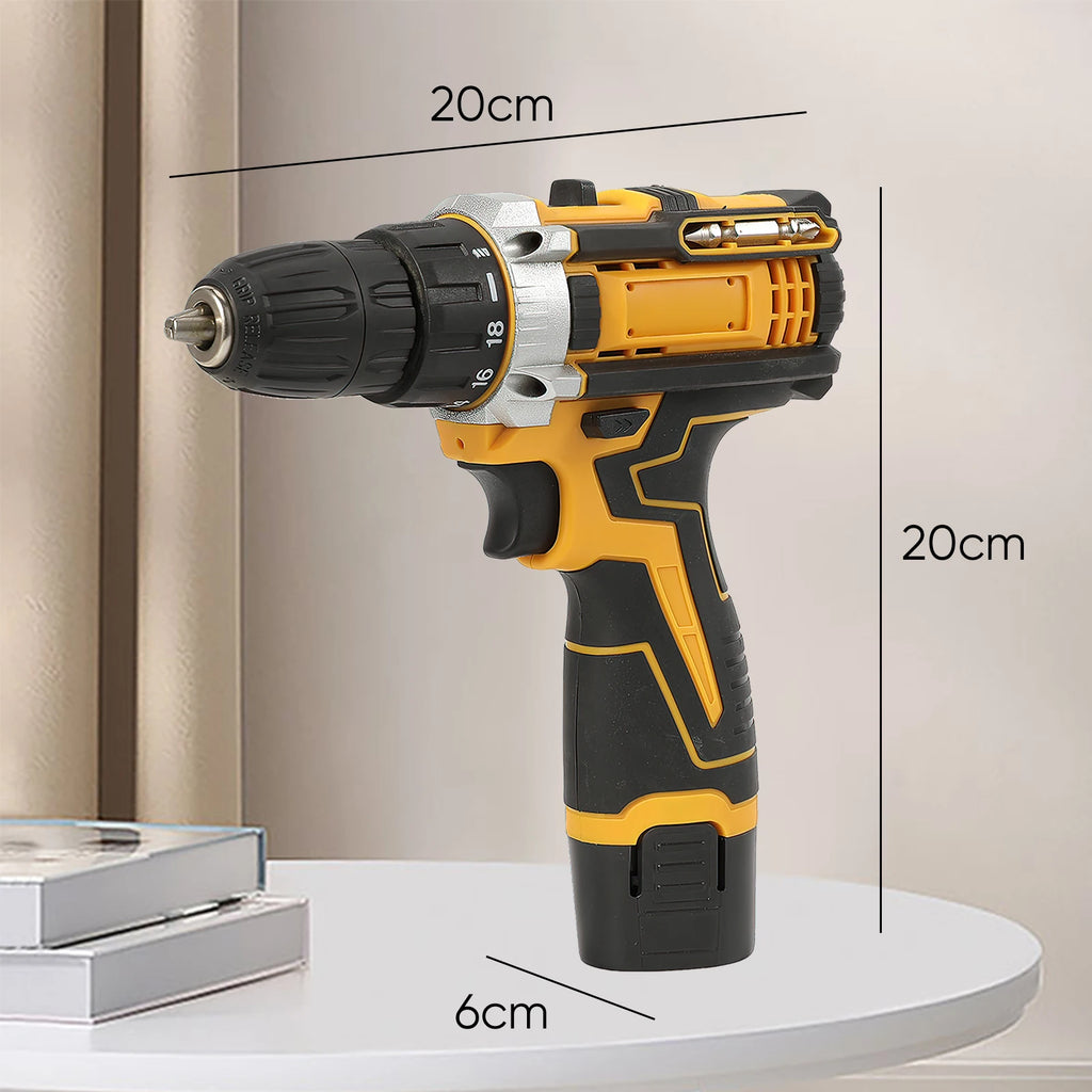 3 em 1, 4000rpm, 520N. Furadeira de Impacto Elétrica M Torque com Mandril de 10mm, Broca Plana, Martelo e Parafusadeira Elétrica Compatível com Bateria Makita