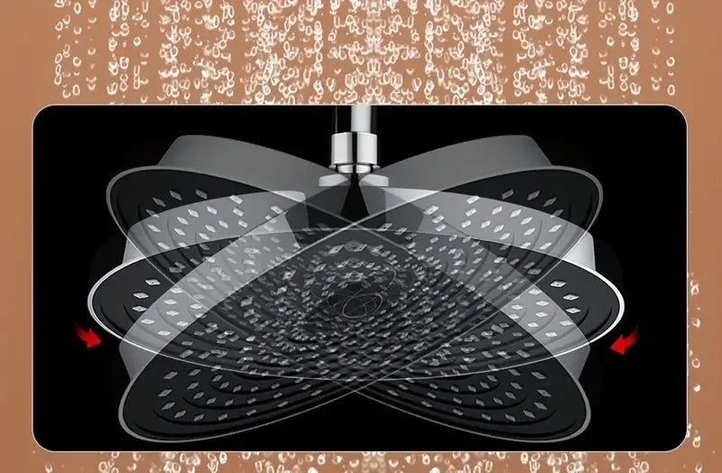 Grande fluxo chuvas cabeça de chuveiro 25cm pulverizador superior alta pressão cabeça chuveiro poupança água torneira do chuveiro acessórios do banheiro