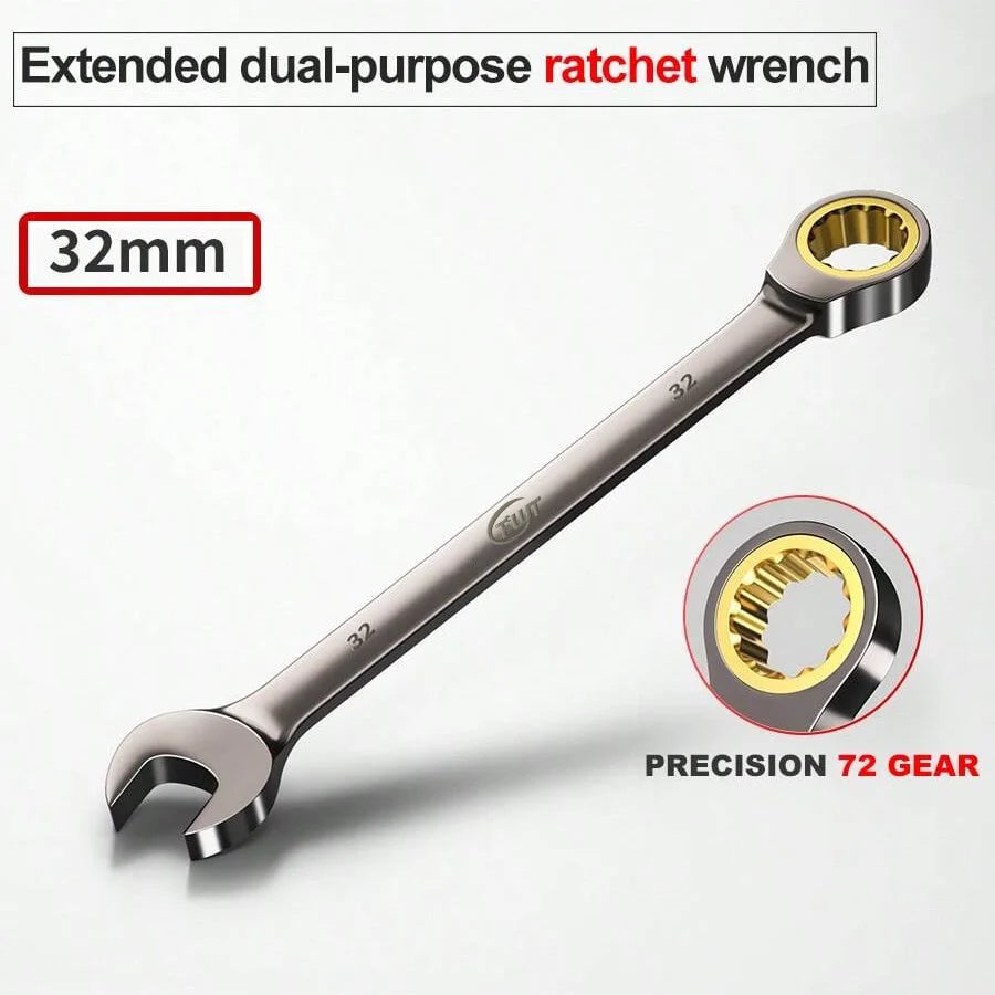 Chave de catraca 6-32mm, chave combinada, chave de dupla utilização, ferramenta de reparo universal para manutenção de carros e motocicletas Kasa & Pet