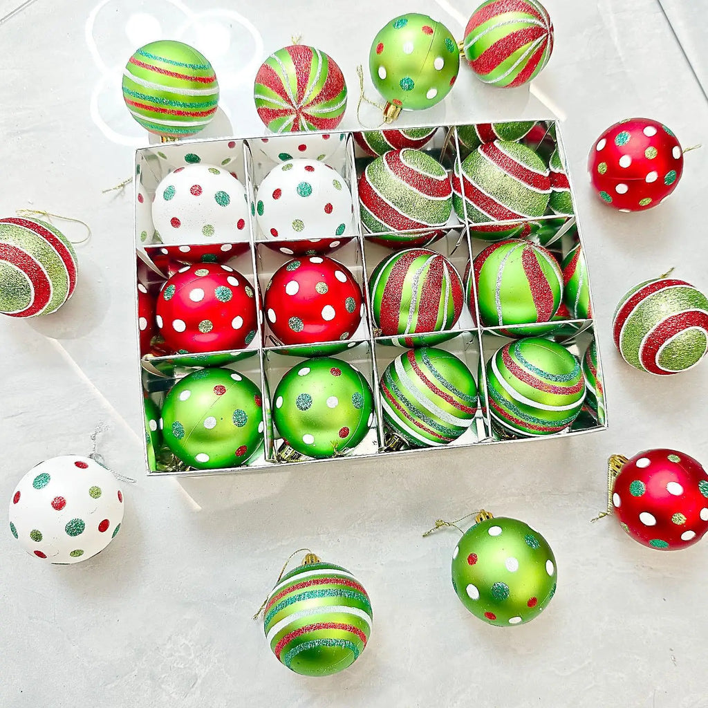 Bolas de natal ornamento conjunto árvore de natal pendurado pingente 2024 decoração de natal para casa presente de ano novo decorações navidad