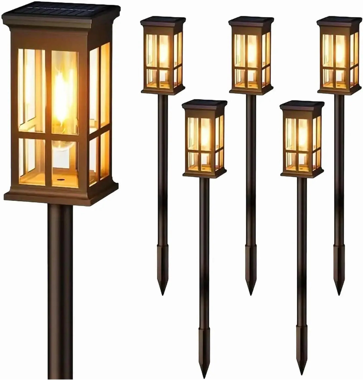 Luz Solar para Caminho, Lâmpada Solar Externa à Prova d'Água, Iluminação de Paisagismo para Jardim, Quintal, Pátio, Caminho, Entrada de Veículos, Decoração para Camping