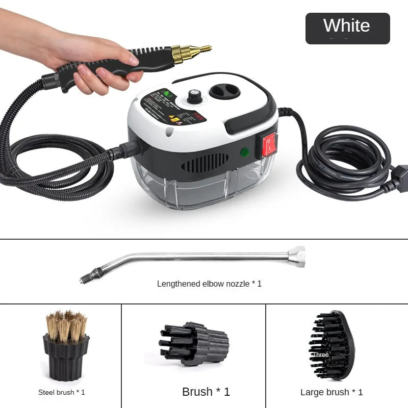 Limpador a vapor 2500W, esterilização de alta temperatura, jato de pressão, máquina de lavar para casa, carro, cozinha, ar condicionado, 220V, plugue UE