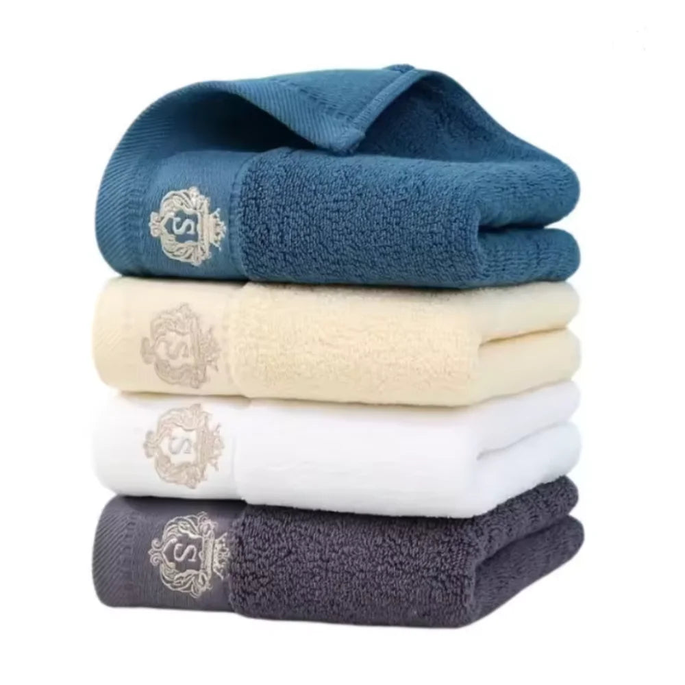 Toalhas de Banho de Algodão para o Banheiro - Dois Tamanhos, Adequadas para Uso no Rosto e Corpo. Altamente Absorvente. Toalhas de Banho Esportivas Absorventes.