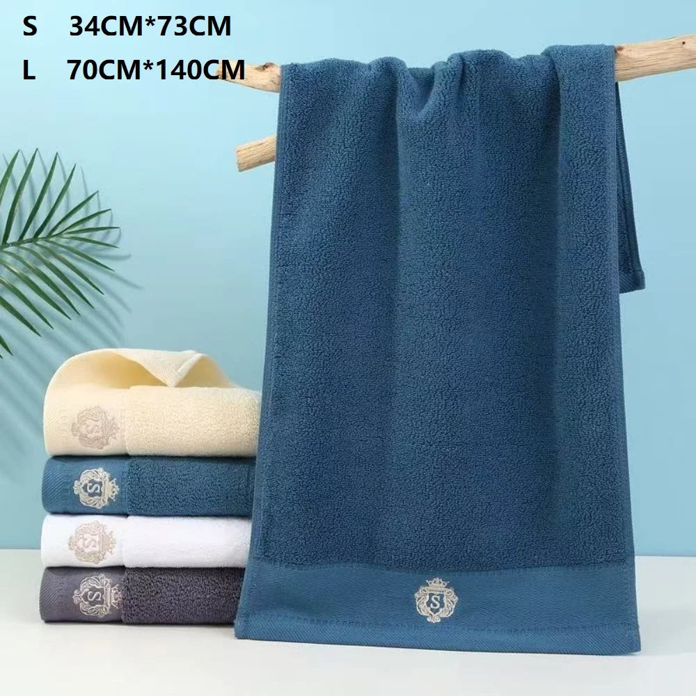 Toalhas de Banho de Algodão para o Banheiro - Dois Tamanhos, Adequadas para Uso no Rosto e Corpo. Altamente Absorvente. Toalhas de Banho Esportivas Absorventes.