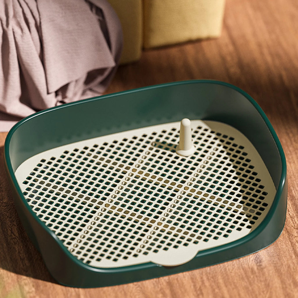 Cão de estimação toalete para gato portátil interior ao ar livre com proteção parede treinamento almofada titular lavatório bacia caixa maca treinador corne
