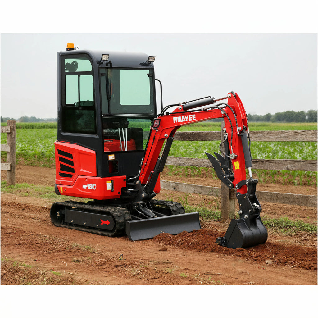 Mini Escavadeira de Nível Profissional — Equipada com Cabine Deluxe e Motor Diesel Kubota. Envio dos EUA. Personalizável. - Kasa & Pet