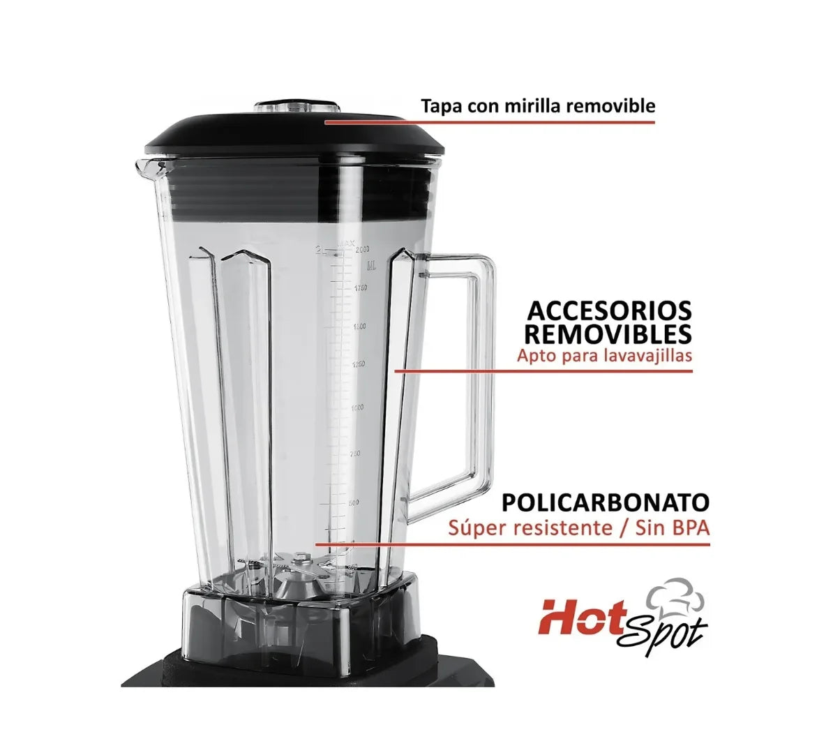 Hot Spot Heavy Duty Blender 1500 Watts