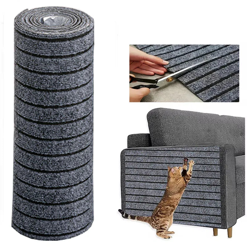 Gato coçar esteira acessórios para gatos tapete de canto parede 40x3m diy auto-adesivo protetor de móveis suprimentos produtos para animais de estimação