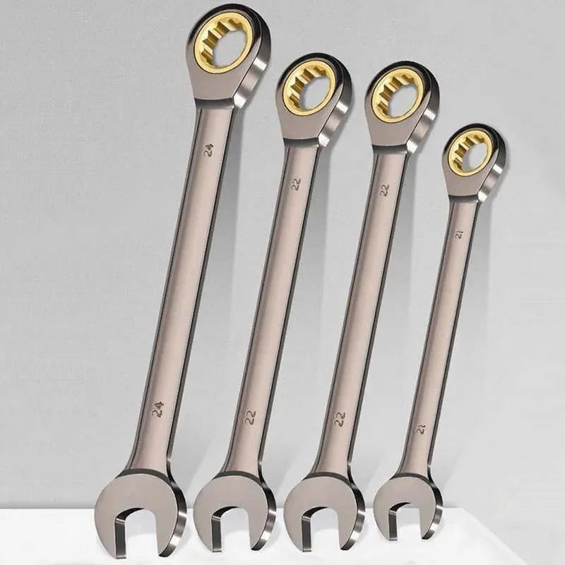 Chave de catraca 6-32mm, chave combinada, chave de dupla utilização, ferramenta de reparo universal para manutenção de carros e motocicletas
