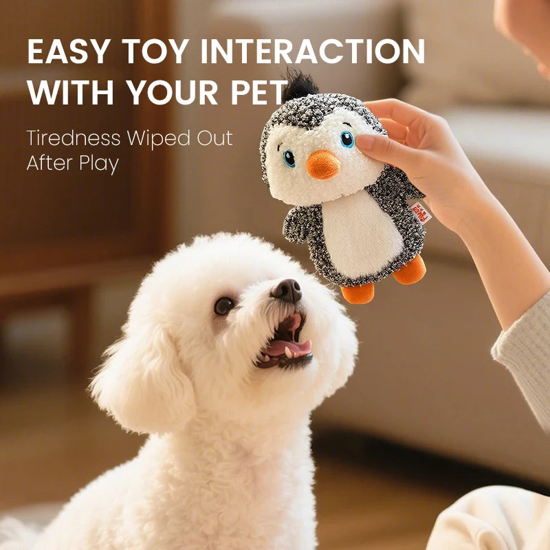 Bonito pequeno animal cão brinquedos de pelúcia chocalho de corpo inteiro com squeaker embutido brinquedo interativo para brincar de animais de estimação para reduzir a solidão