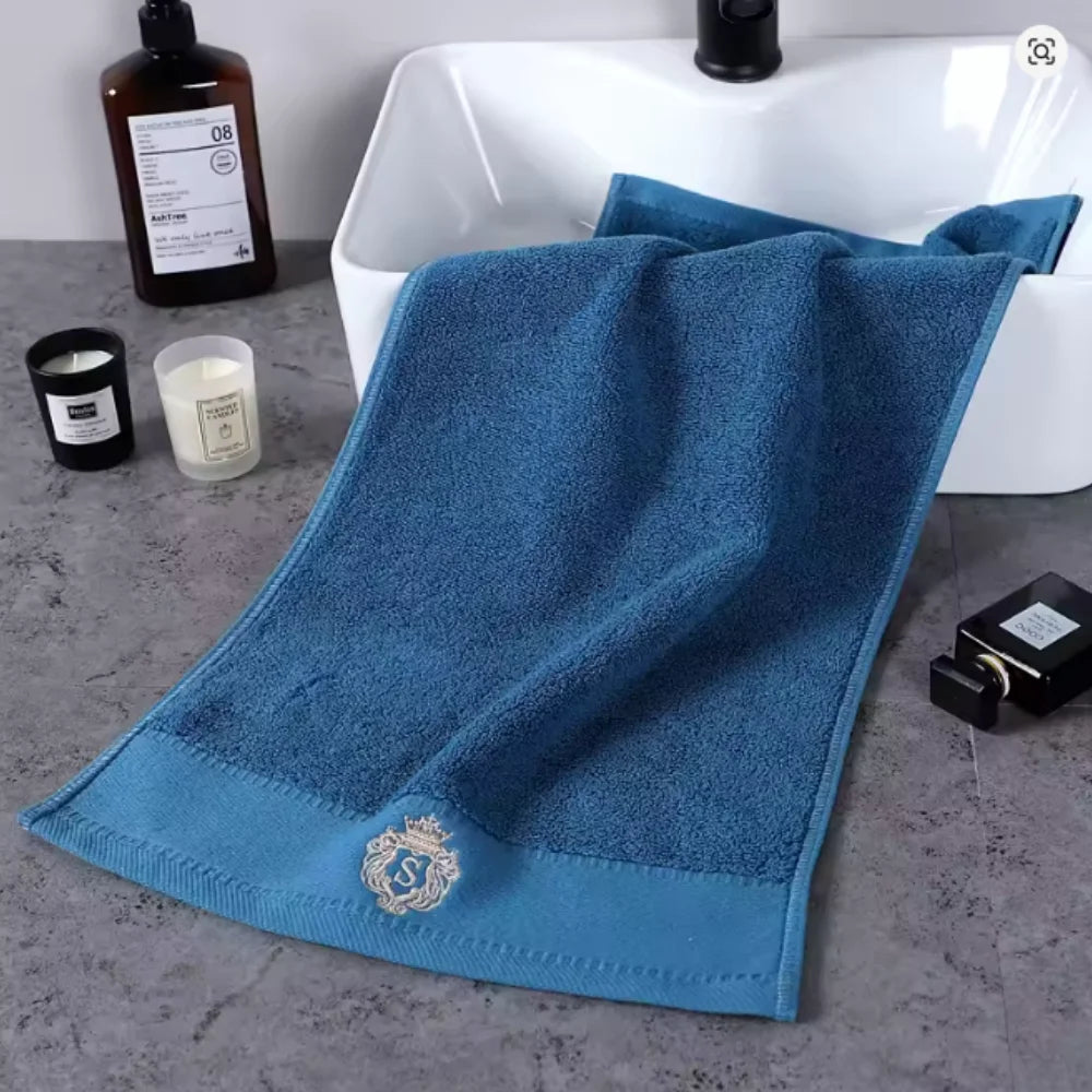 Toalhas de Banho de Algodão para o Banheiro - Dois Tamanhos, Adequadas para Uso no Rosto e Corpo. Altamente Absorvente. Toalhas de Banho Esportivas Absorventes.