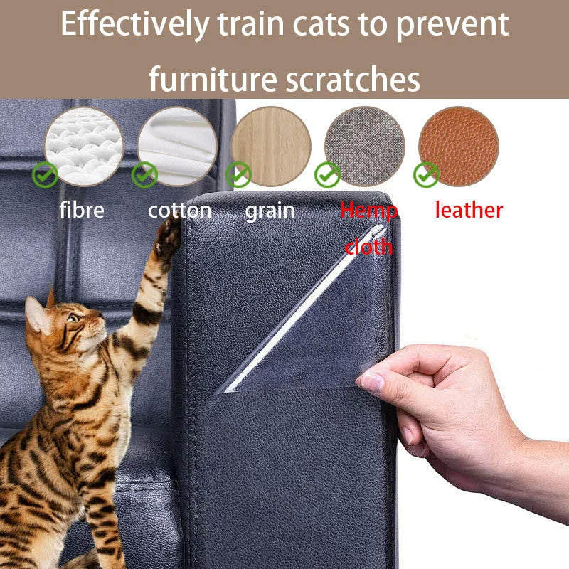 3m acessórios para gatos almofadas de proteção de sofá protetores de móveis capa transparente pvc auto-adesivo suprimentos para gatos produtos para animais de estimação