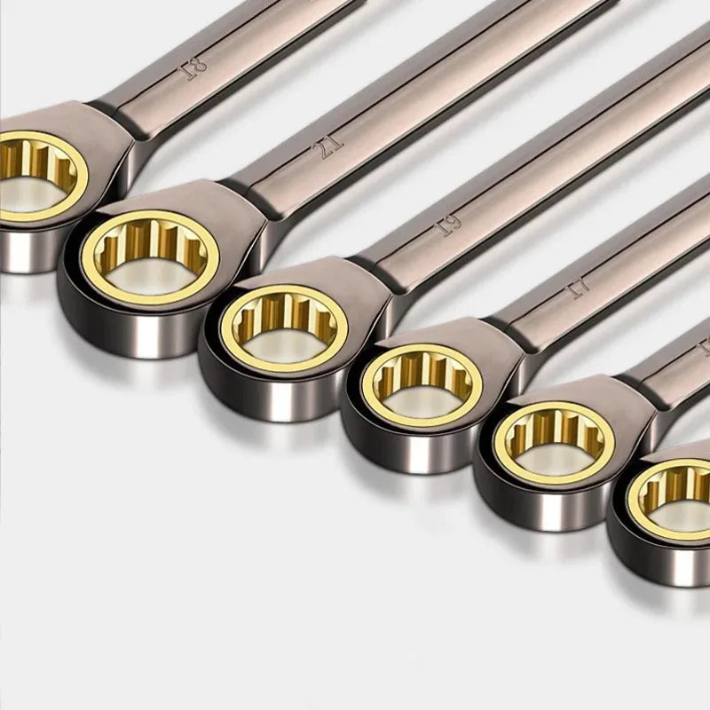 Chave de catraca 6-32mm, chave combinada, chave de dupla utilização, ferramenta de reparo universal para manutenção de carros e motocicletas