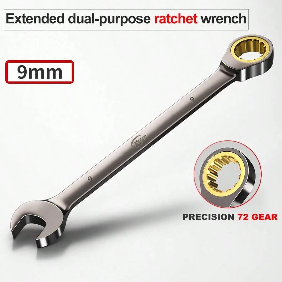 Chave de catraca 6-32mm, chave combinada, chave de dupla utilização, ferramenta de reparo universal para manutenção de carros e motocicletas