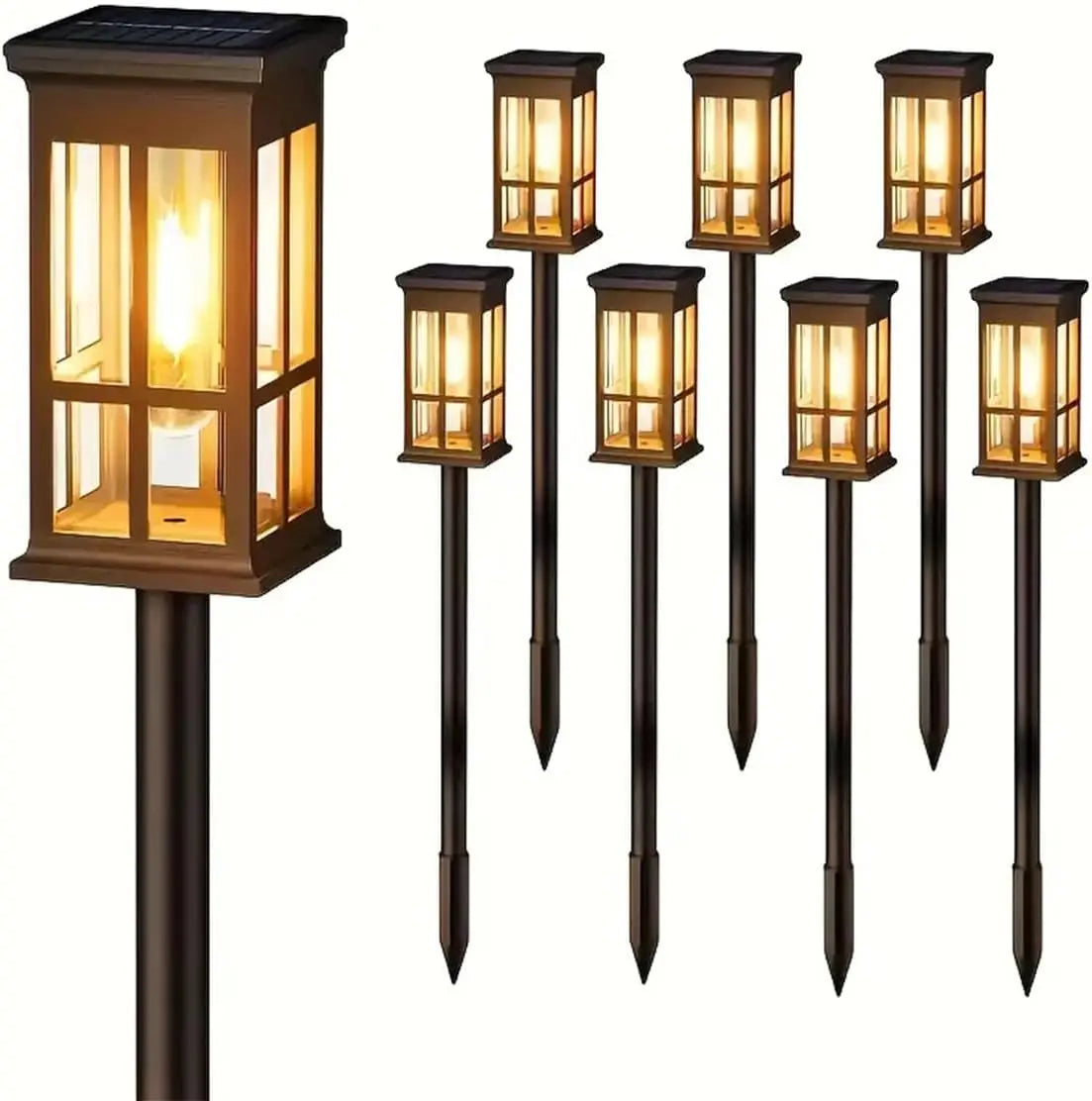Luz Solar para Caminho, Lâmpada Solar Externa à Prova d'Água, Iluminação de Paisagismo para Jardim, Quintal, Pátio, Caminho, Entrada de Veículos, Decoração para Camping