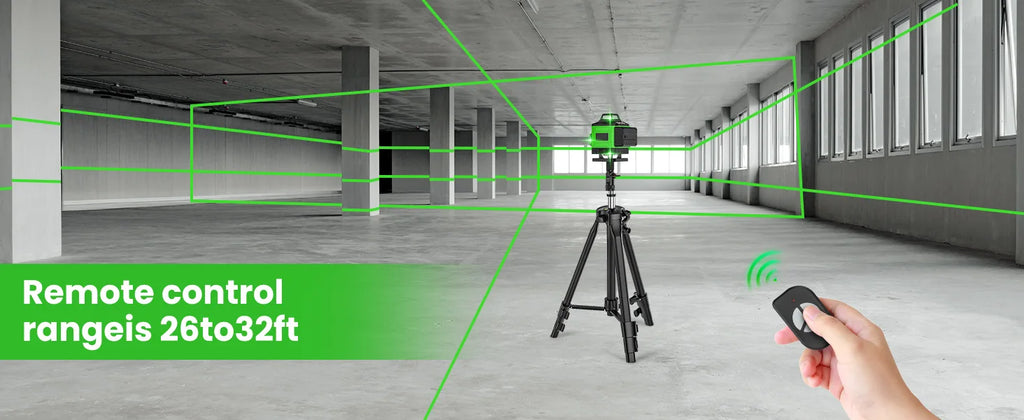 Nível Laser 4D 16 Linhas 4 x 360 °   Ferramenta de nivelamento de função de autonivelamento de nível a laser com tripé ajustável de altura de 1 m