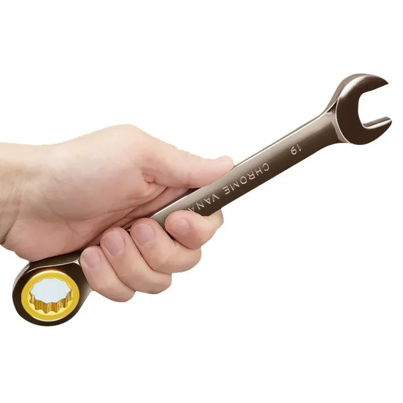 Chave de catraca 6-32mm, chave combinada, chave de dupla utilização, ferramenta de reparo universal para manutenção de carros e motocicletas