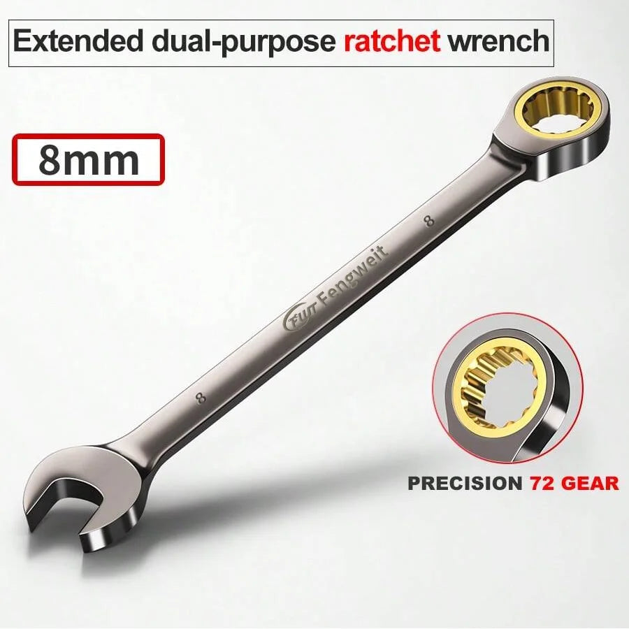 Chave de catraca 6-32mm, chave combinada, chave de dupla utilização, ferramenta de reparo universal para manutenção de carros e motocicletas Kasa & Pet