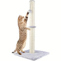 Pós para arranhar gatos, arranhador de garra com corda de sisal e coberto com pelúcia macia e lisa, arranhões verticais, design moderno e estável