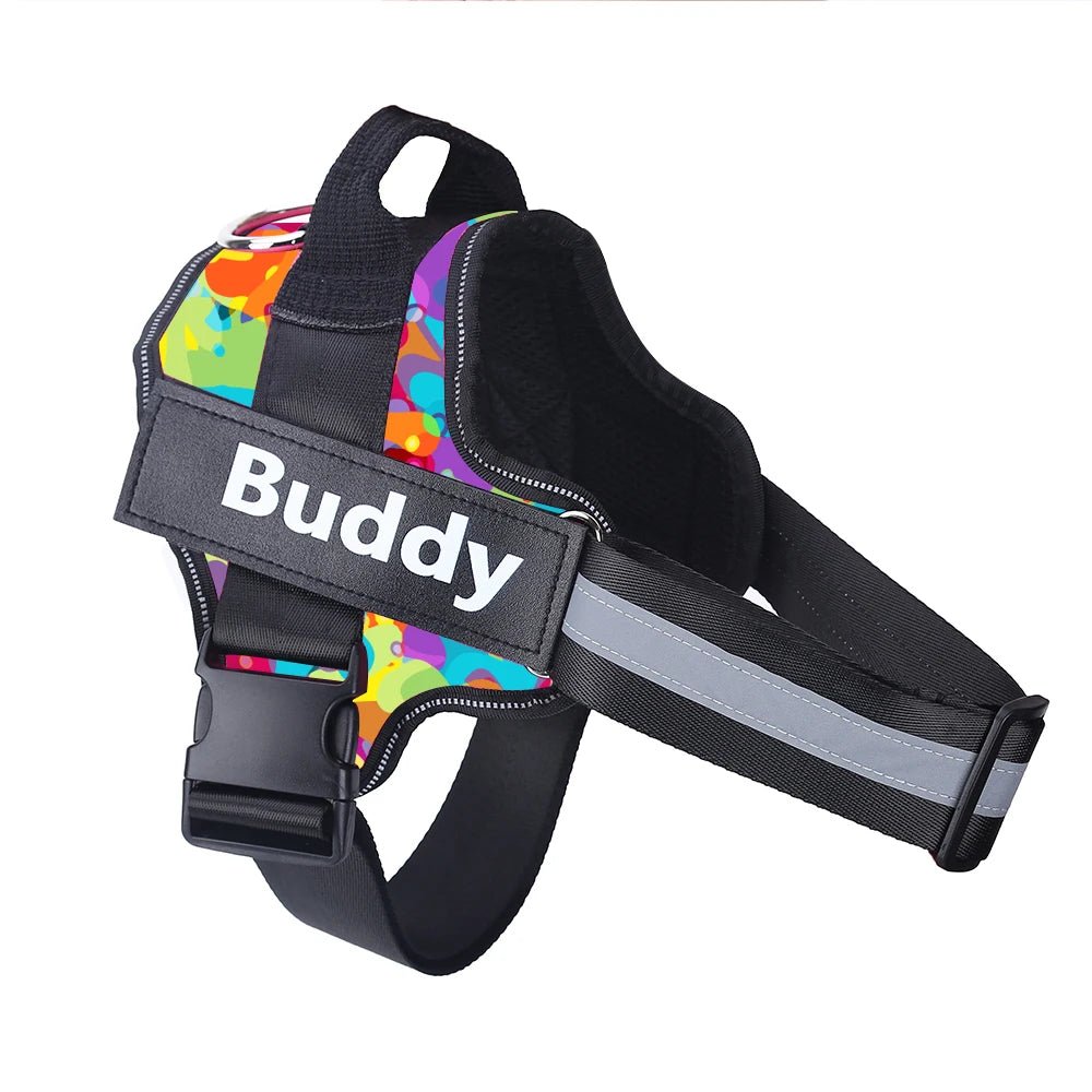 Coleira Peitoral Personalizada para Cães, Sem Puxões, Refletiva e Respirável, Colete para Cães Pequenos e Grandes, Acessórios para Passeio e Treinamento ao Ar Livre - Kasa & Pet