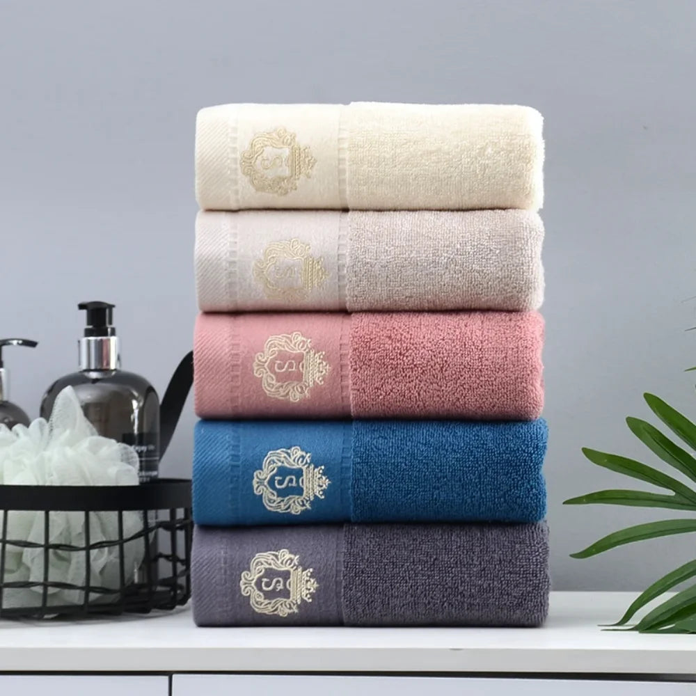 Toalhas de Banho de Algodão para o Banheiro - Dois Tamanhos, Adequadas para Uso no Rosto e Corpo. Altamente Absorvente. Toalhas de Banho Esportivas Absorventes.