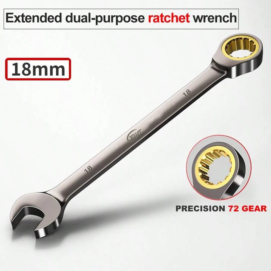 Chave de catraca 6-32mm, chave combinada, chave de dupla utilização, ferramenta de reparo universal para manutenção de carros e motocicletas Kasa & Pet