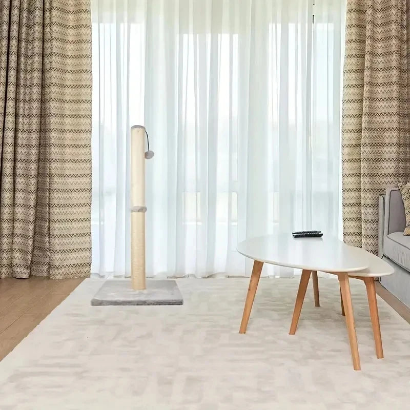 Pós para arranhar gatos, arranhador de garra com corda de sisal e coberto com pelúcia macia e lisa, arranhões verticais, design moderno e estável