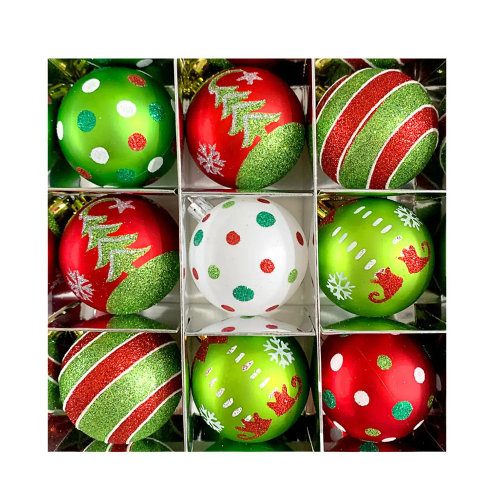 Bolas de natal ornamento conjunto árvore de natal pendurado pingente 2024 decoração de natal para casa presente de ano novo decorações navidad