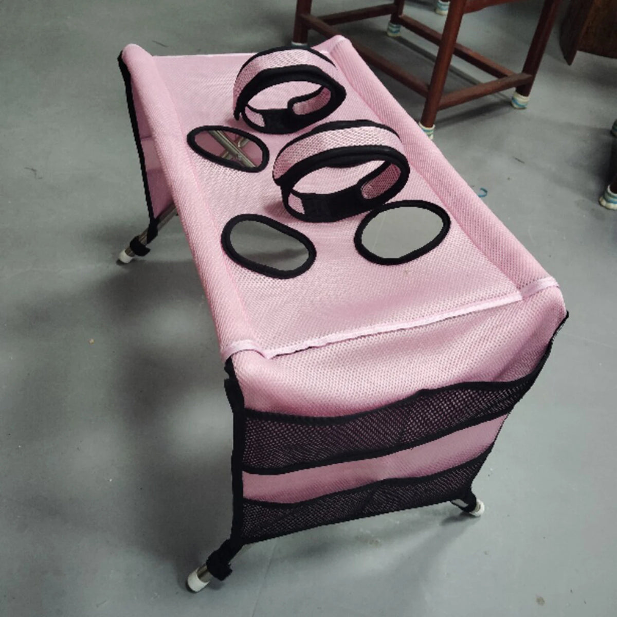Rede de Tosa para Animais de Estimação Dobrável, Mesa de Tosa para Cães, Arnês de Suspensão Auxiliar, Estrutura de Cama para Banho de Gatos