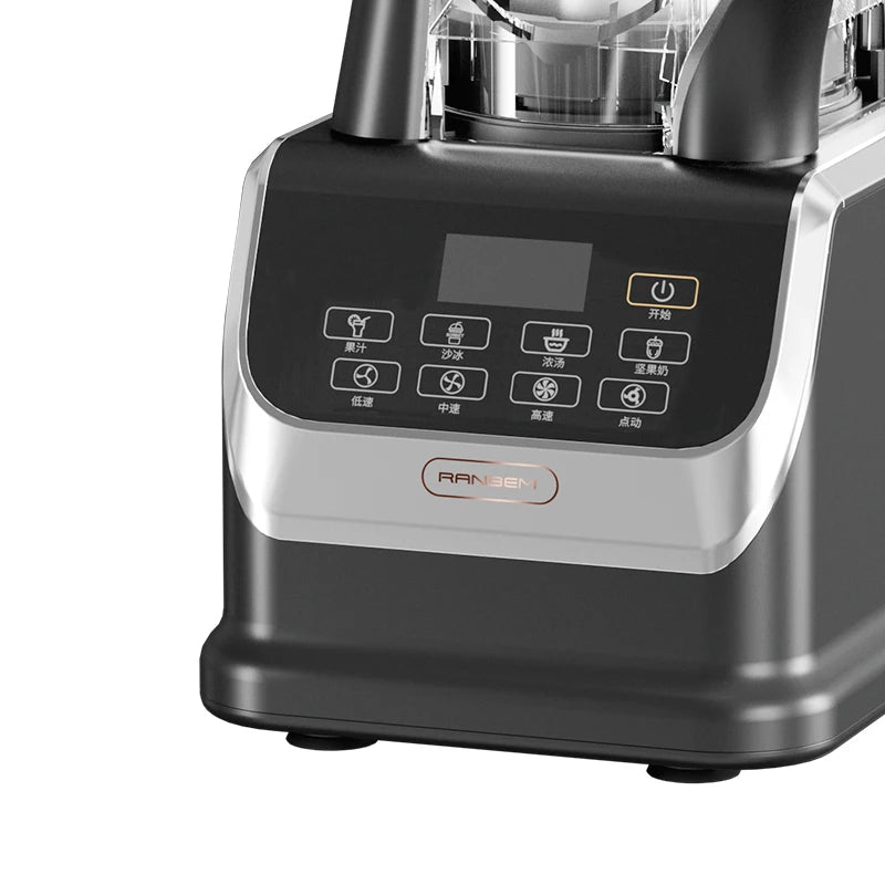 RANBEM Commercial Household Electric Heavy Duty 2000ml Capacity 6 Blades 2200W 8-Speed Variable Control Pure Copper Plastic