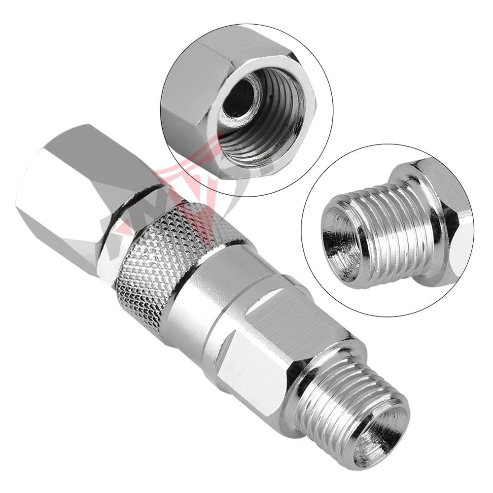 Conector Giratório para Mangueira Reta Airless (287099) (223341) 1/4' NPS para Adaptadores de Alta Qualidade Peças para Pistola de Pintura Airless