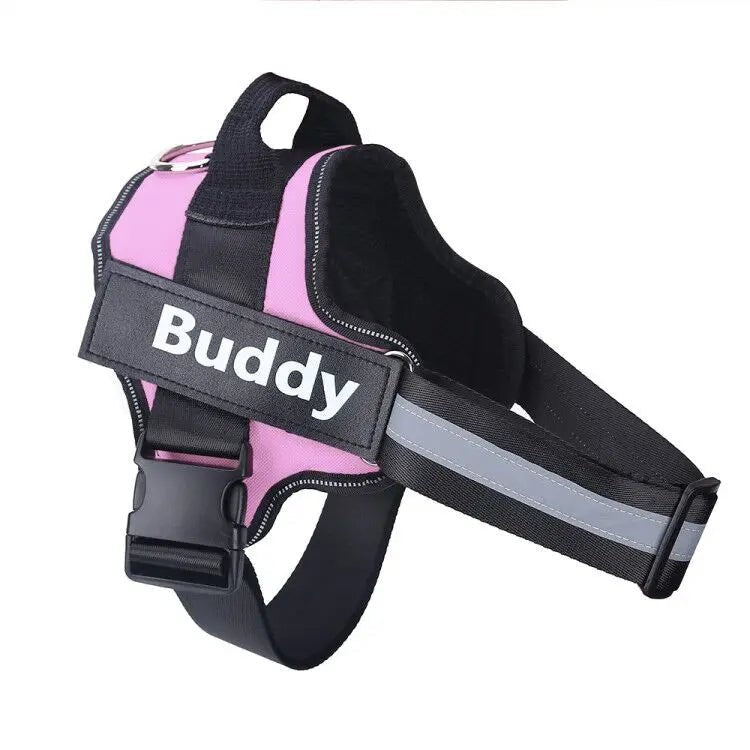 Coleira Peitoral Personalizada para Cães, Sem Puxões, Refletiva e Respirável, Colete para Cães Pequenos e Grandes, Acessórios para Passeio e Treinamento ao Ar Livre - Kasa & Pet