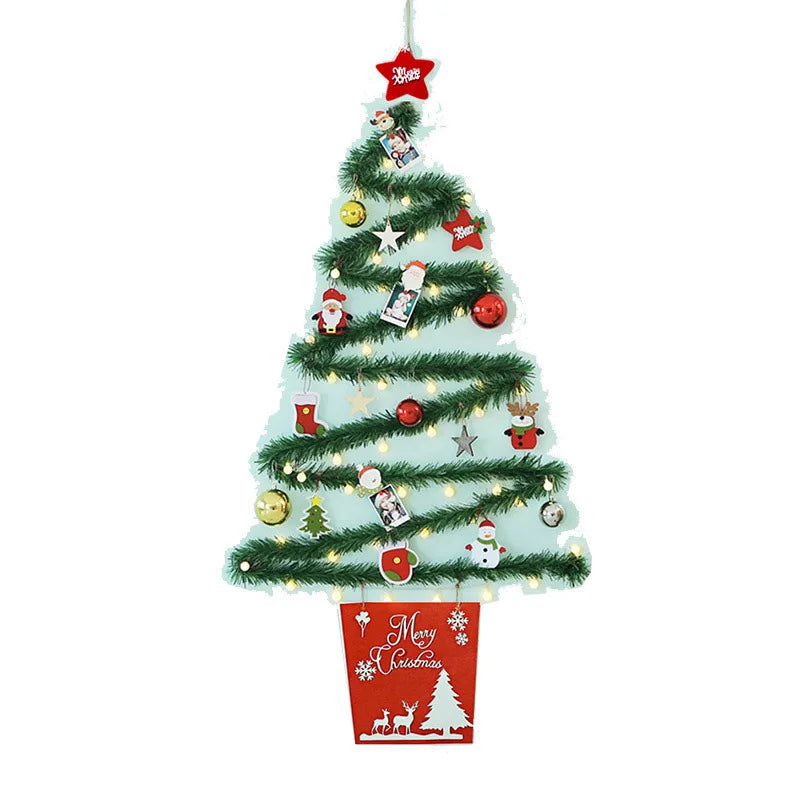 Árvore de Natal Criativa com Luzes, Enfeites de Natal DIY, Árvore de Natal Iluminada, Enfeites de Natal, Árvore Feliz