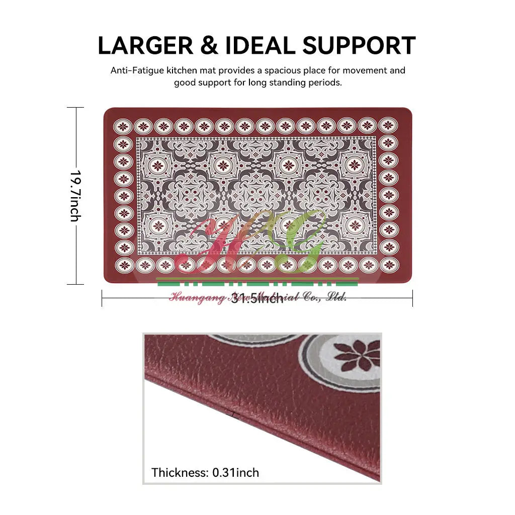 3DModern Anti-Fatigue Non-Slip Foam Kitchen Mat Cushioned Washable Rectangle Vintage Carpet Runner Rug Novelty Kitchen Floor Mat