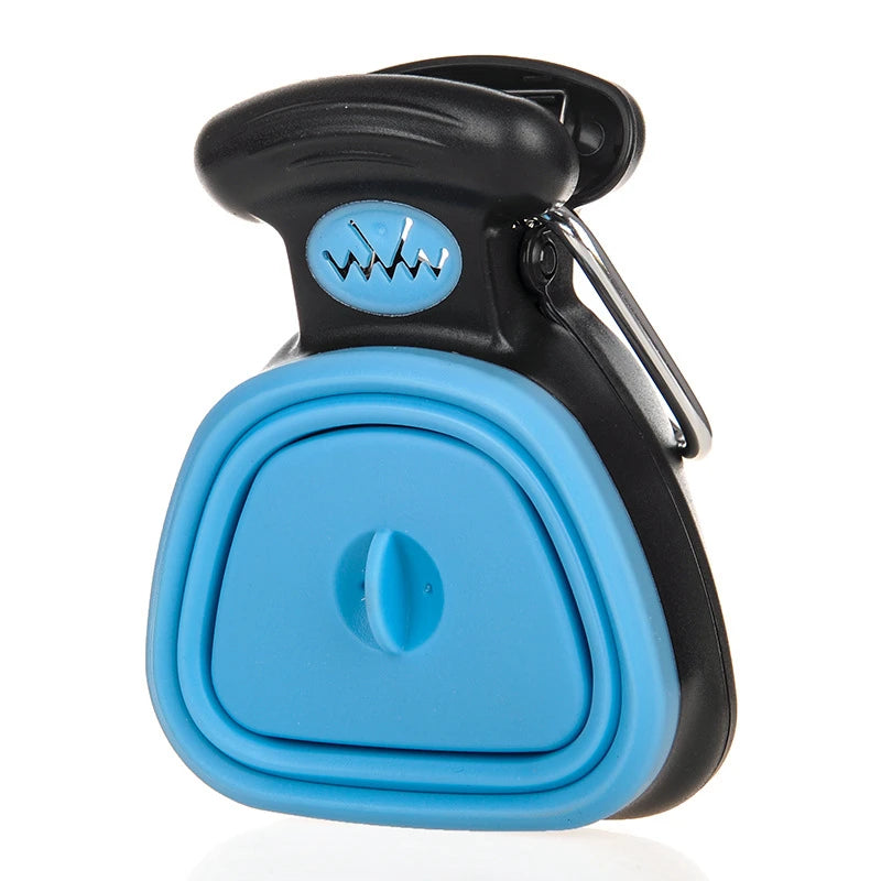 Dispensador de saco de cocô de cachorro, viagem dobrável, colher de cocô, limpo, selecionador de resíduos de animais, ferramentas de limpeza, produtos para animais de estimação