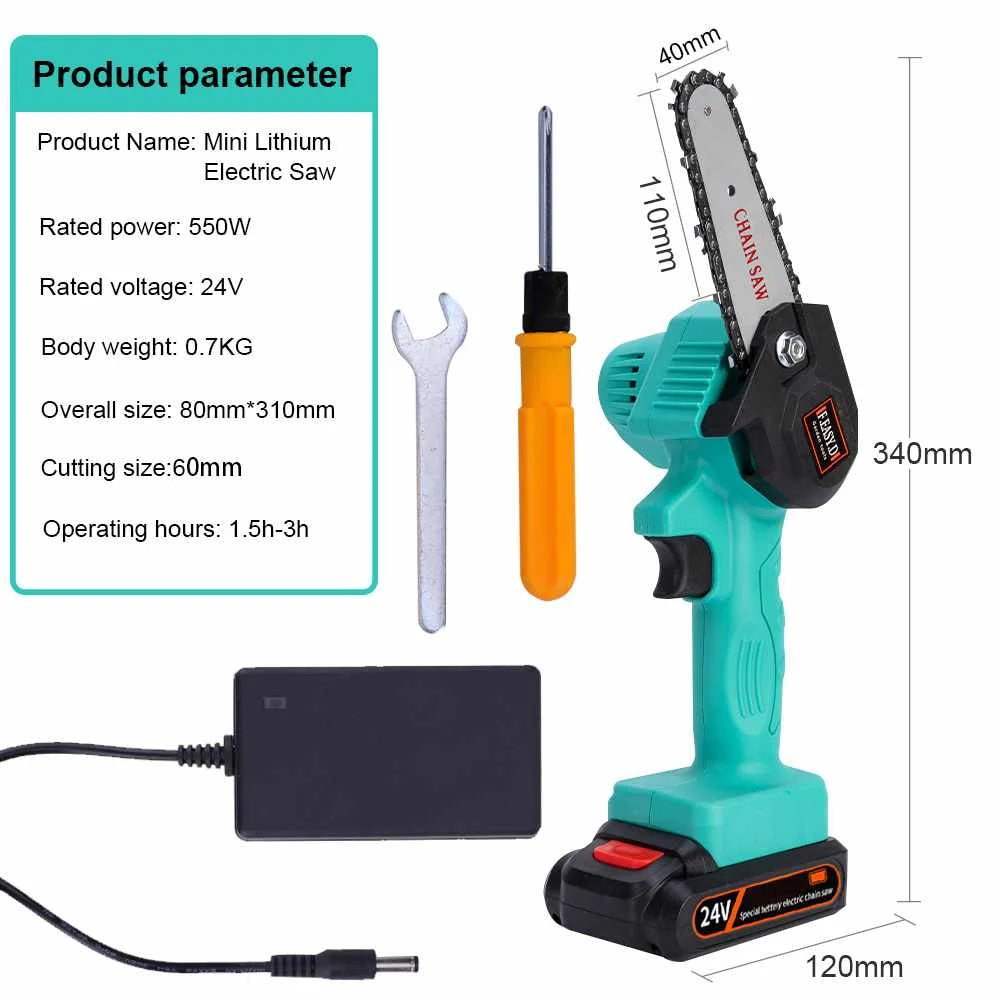 Cordless Mini Jigsaw Electric Chain Saw DIY Grade Garden Tools for Woodworking & Trimming Customizable OEM Support