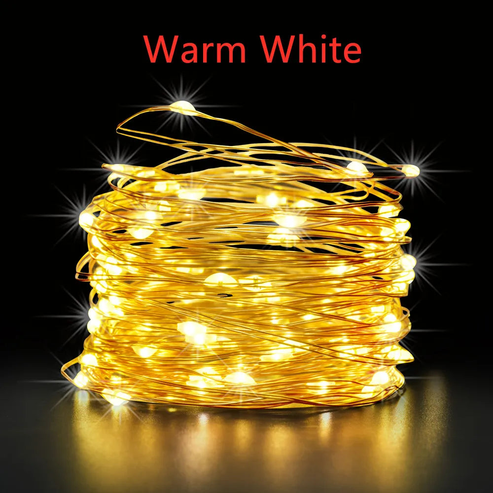 Led ao ar livre solar lamps10m/20m/30m/50m leds luzes da corda de fadas feriado festa natal guirlandas jardim solar à prova dwaterproof água luz