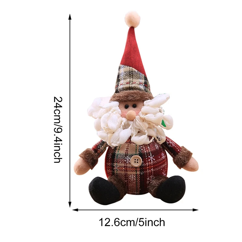 Ornamentos de boneca de natal feliz natal decorações para casa 2025 decoração de natal presentes navidad natal noel decoração de ano novo 2026 presentes