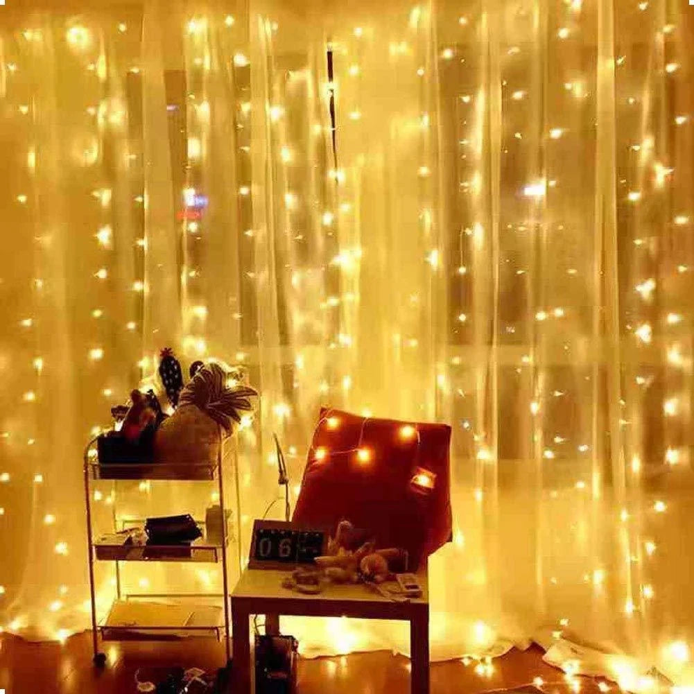 Luzes de natal cortina guirlanda feliz natal decorações para casa enfeites de natal presentes de natal navidad 2025 decoração de ano novo